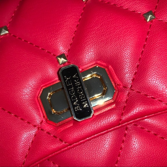BADGLEY MISCHKA CROSSBODY W DIAMOND QUILTED & STUD - Picture 9 of 15